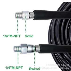 ชุดหัวฉีดเครื่องฉีดน้ำแรงดันสูง 1/4 นิ้ว NPT สำหรับล้างท่อระบายน้ำและล้างรถ - Product Image 3
