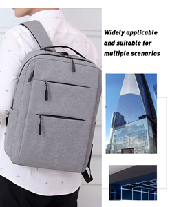 Haibowy unisex kinh doanh Trọng lượng nhẹ thông minh USB sạc Rucksack giải trí thể thao ba lô tùy chỉnh người đàn ông mỏng máy tính xách tay Ba lô - Product Image 5