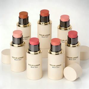 Maquillage pour le visage, logo personnalisé OEM, pigmentateur, surligneur, contour, blush pour les joues, marque privée, 14 couleurs, stick de blush crème, usine cosmétique ODM - Product Image 1