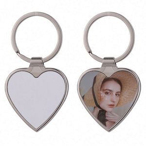 <b>Custom</b> DIY Metal Key Chain Blank Personalize Photo Sublimation Keychain Blanks Heart Rectangle Keyring Sublimation Souvenir Gift - Product Image 2