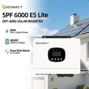 Expédition rapide DDP <span class=keywords><strong>Growatt</strong></span> <span class=keywords><strong>SPF</strong></span> 6000 ES Lite&Pro Onduleur solaire hybride hors réseau 6KW pour système hors réseau - Product Image 2