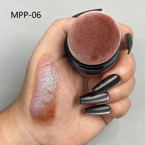 Poudre pressée MLM illuminatrice pour le corps et le visage, poudre minérale fixatrice scintillante, cosmétique imperméable - Product Image 6