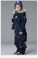 Ensemble de Combinaison de Ski pour Enfants, Veste et Pantalon de Ski Une Pièce Parent-Enfant, Imperméable, Coupe-Vent, Respirant, Chaud, 100% Polyester