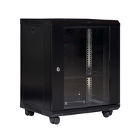 Rack de serveur mural de 19 pouces 9U assemblé en métal Telecom Network Cabinet Data Centers Outdoor Use 42U Height 6U 12U
