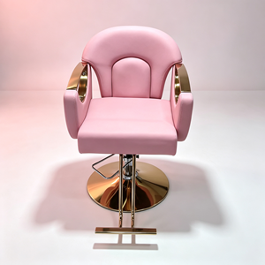 Fauteuil de coiffure professionnel pas cher avec vérin hydraulique et repose-pieds pour femmes - Product Image 1
