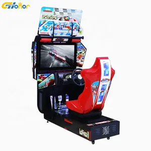 HD Video sürüş simülatörü araba arcade yarış makineleri sürüş eğlence ekipmanları kapalı yarış oyunu sikke işletilen yarış oyunu