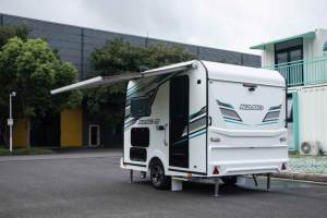 Gran oferta, Mini autocaravana moderna para 2 personas, tamaño pequeño, remolque de campamento de viaje todoterreno, China, incluye estufa de cama para Camping caravana - Product Image 3