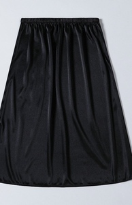 <span class=keywords><strong>Jupon</strong></span> vintage d'été pour femme, respirant et <span class=keywords><strong>antistatique</strong></span>, avec taille naturelle, jupe de sécurité unie teinte - Product Image 6