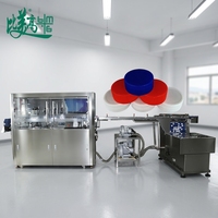 Machine d'inspection visuelle CCD à alimentation automatique pour bouchons de bouteilles avec protection IP55 et système de rejet - Détecte
