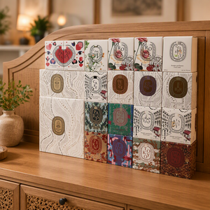 Coffrets cadeaux en gros de bougies parfumées végétales, au parfum de baies, aromathérapie d'intérieur sans fumée, parfaites pour Noël - Product Image 1