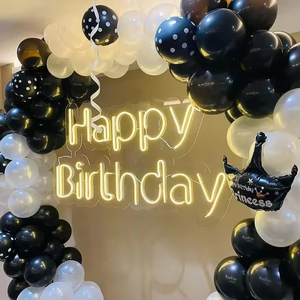 Happy Birthday LED Neon Sign for <b>Wall</b> Decor USB Powered with Dimmable Switch Advertising Car & Companies Use - Product Image 6
