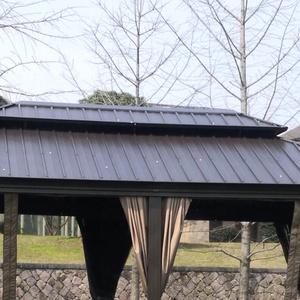 High Quality Outdoor Fireproof <strong>Fixed</strong> Hexagonal <strong>Gazebo</strong> for Sale - Product Image 6