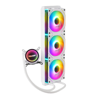 TEUCER NA-360 RGB Kipas CPU Terintegrasi Berpendingin Air 3PIN dengan Bantalan Bola Kompatibel dengan Casing Komputer Generasi ke-13 dan Motherboard X99