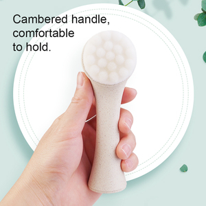 Paille de blé dégradable écologique <span class=keywords><strong>brosse</strong></span> <span class=keywords><strong>nettoyante</strong></span> pour le <span class=keywords><strong>visage</strong></span> prix bon marché <span class=keywords><strong>brosse</strong></span> de nettoyage des pores - Product Image 6