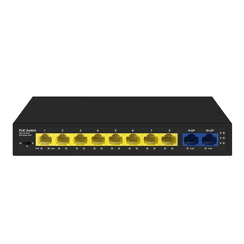 OEM 250m 4 8 9 10 16 24 32 48 porte 8 porte CCTV rete non gestita Switch Ethernet PoE 48V per telecamera IP Hikvision