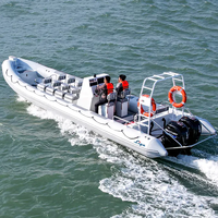 Bateau de sauvetage et de patrouille Liya Heavy Duty en aluminium RIB de 34 pieds (10,4 m) pour 14 personnes