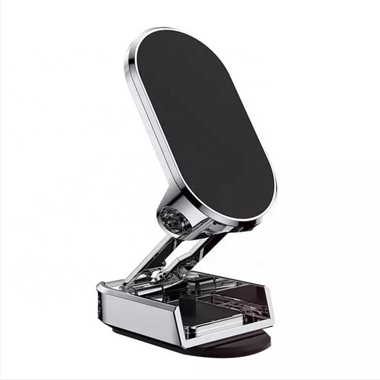 Сильный магнитный складной Автомобильный держатель для телефона Подставка для смартфона регулируемый вращающийся складной кронштейн для Телефона Приборной Панели