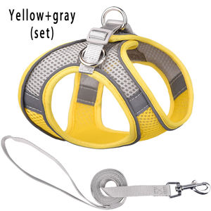 Vente en gros Harnais et laisse pour chat pour la marche Harnais de gilet souple réglable sans traction pour chats - Product Image 2