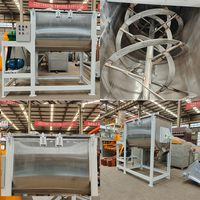 Mélangeur à ruban horizontal grande capacité 3000L 5000L avec pièces de contact en acier inoxydable pour le mélange de poudre alimentaire pour bébés
