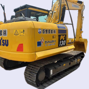 Komatsu รถขุด PC130ขนาดเล็กกะทัดรัดผลิตในญี่ปุ่นรถขุดตีนตะขาบ13Ton ขุดดินมือสอง - Product Image 1