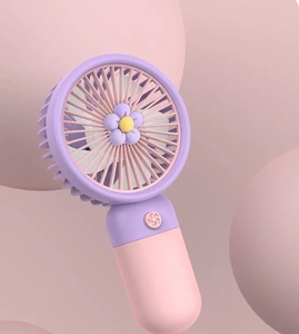Rechargeable Portable Electric Summer <b>Fan</b> Home Outdoor Standing Mobile <b>Handheld</b> Convenient Cute Flower Mini USB <b>Fan</b> - Product Image 5