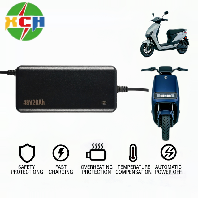 72V3A E-Bike Charger with 87.6V±0.5V Cutoff Voltage, Short Circuit Protection