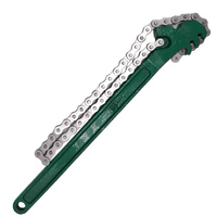 Clé à chaîne réglable pour filtre de machine Powerlift, clé à filtre à huile réversible, outils de raccordement de tuyaux, clé à chaîne robuste pour tuyaux