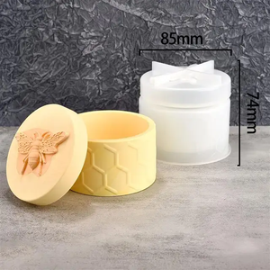 Honingbijen Gips Siliconen Hars Clutch Art Molenset Diy Betonnen Epoxy Kaars Spuitgietvorm Handgemaakte Cadeau Cake Tools Opp Bag - Product Image 5