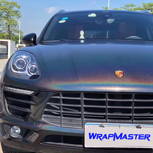 WRAPMASTER 1.52*17m Film Vinyle <span class=keywords><strong>Noir</strong></span> Laser PET Protection de la Peinture Automobile - Product Image 1