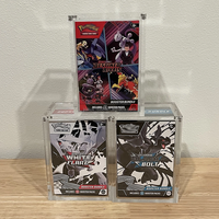 Boîte de présentation en acrylique transparente avec logo personnalisé, protection UV, aimant puissant, pour Poke Mon ETB UPC SPC Yu-Gi-Oh Booster Bundle