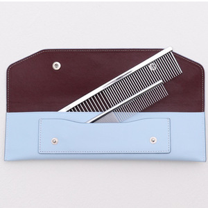 Simple Korean style pet <b>smooth</b> comb storage box, pin comb, comb case, PU leather case, cat and dog de-knotting grooming <b>brush</b> - Product Image 5