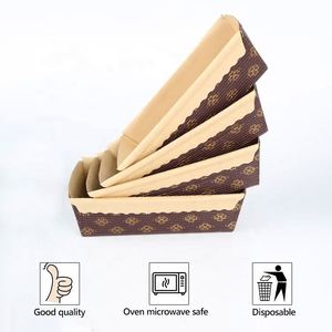 Moldes de Papel Kraft Corrugado Rectangulares Reciclables para Pan, Moldes Desechables para Pasteles, Moldes para Hornear al por Mayor Personalizados - Product Image 3