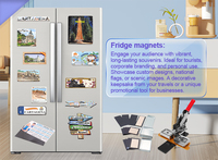 Aimant de réfrigérateur en céramique de logo personnalisé de haute qualité Carrelage carré imprimé UV vierge pour cadeau de Pâques