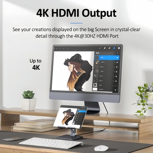 Soporte Ligero para Tablet con Ángulo <span class=keywords><strong>de</strong></span> Visión Ajustable, Hub <span class=keywords><strong>de</strong></span> Expansión, Alimentación y Datos, a <span class=keywords><strong>Precio</strong></span> Competitivo - Product Image 4