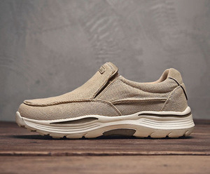 รองเท้าผ้าใบพื้นหนาสำหรับผู้ชาย รุ่นใหม่ปี 2026 รองเท้าผู้ชายแฟชั่น รองเท้าหุ้มข้อต่ำ รองเท้าผ้าใบลำลองแบบสวม - Product Image 4