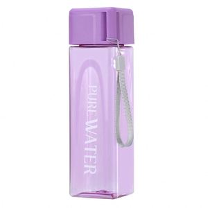 Gift Wholesale Simple Student Drop-Proof Plastic Water <b>Bottle</b> PC Transparent Travel Square Water <b>Bottle</b> - Product Image 6