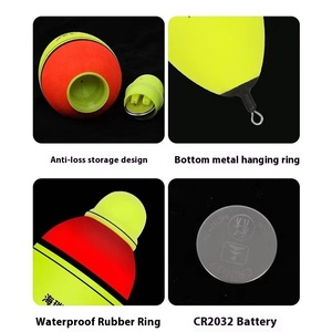 Canne à lancer en EVA bicolore pour la pêche <span class=keywords><strong>de</strong></span> nuit en mer Big Belly Bighead Long Float Gear Accessories for Silver Carp - Product Image 3