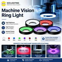 Anneau lumineux pour vision industrielle 200 mm DC24V, éclairage LED blanc, bleu, rouge, vert, 0-90 degrés, pour inspection de puces électroniques