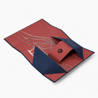Boîte cadeau personnalisée en carton pliable avec revêtement en feuille d'argent pour vin, rhum, whisky, spiritueux, emballage de luxe