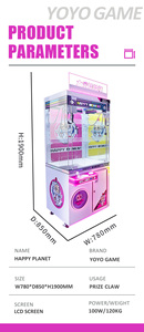 Machine à griffes métallique commerciale Yoyogame, à monnayeur, Happy Planet, à double griffe, distributeur de <span class=keywords><strong>prix</strong></span> pour centre commercial - Product Image 2