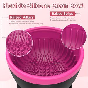 Máquina Limpiadora de Brochas de Maquillaje Eléctrica de Bajo Precio para Compras Mixtas, Limpiador de Brochas de Maquillaje Mejorado - Product Image 4