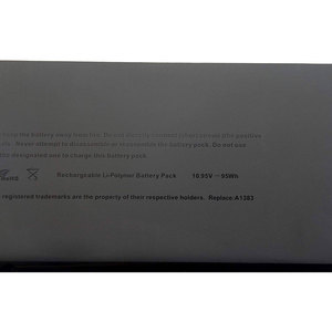 Batterie d'<span class=keywords><strong>ordinateur</strong></span> <span class=keywords><strong>portable</strong></span> à prix réduit A1383 pour Apple Macbook Pro <span class=keywords><strong>17</strong></span> <span class=keywords><strong>pouces</strong></span> A1297 2010 MD311 MC725 MC226 MC024 A1383 10.9V 8000MAH - Product Image 3