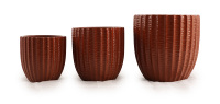 Pot de fleurs en céramique économique, durable, cuite au four, respirant, anti-moisissure, pour jardin