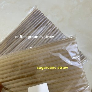 100% pajita desechable de bagazo de caña de azúcar compostable biodegradable natural - Product Image 6