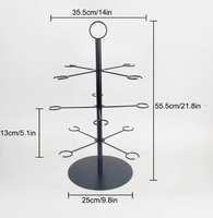 Moderne Hochzeit Metall Weinglas Display Rack Stand Typ mit einfacher Installation-Fabrik Großhandel Champagner Glas Lagerhalter