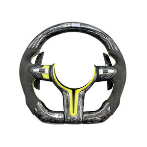 Volante de Fibra de Carbono Brillante con Cuero Perforado para <span class=keywords><strong>BMW</strong></span> M3 <span class=keywords><strong>M4</strong></span> M5 M6 F10 F20 F30, <span class=keywords><strong>Precio</strong></span> de Fábrica - Product Image 1