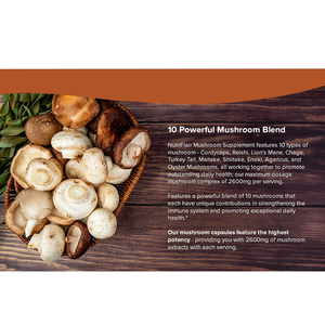 Cápsula de hongo Reishi natural personalizada, cápsula inmune de refuerzo, cápsula compleja de 10 hongos, píldora - Product Image 4
