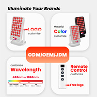 IDEATHERAPY Nouvelle Conception Lampe à Lumière Rouge Portable RTL40A avec Télécommande, Appareil de Thérapie par Lumière Rouge LED pour les Voyages et l'Utilisation à Domicile