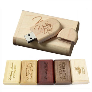 Pendrive de Madera Promocional USB 2.0 128GB 64GB Tipo-C OTG 4 en 1 Chiavetta USB Stick Cles Madera 16GB Unidad Flash USB - Product Image 2