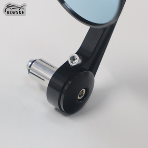 BORSKE Reflector de espejo retrovisor redondo de aleación de aluminio cromado/negro de alta calidad para motocicleta GTS LX LXV Sprint Primavera - Product Image 5